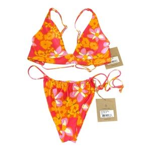 Stone Fox Bikini Daya Top & River Bottom Size  Large NWT